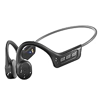 Bone Conduction Headphones,IPX7 Waterproof Wireless Running Earbuds,Open Ear Headphones Bluetooth 5.3 with Mic,10H Playtime for Running,Cycling,Hiking,Gym,Workout. (Gray)