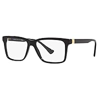Versace VE 3328 GB1 Black Plastic Rectangle Eyeglasses 56mm