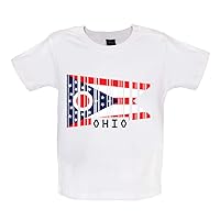 Ohio Barcode Style Flag - Organic Baby/Toddler T-Shirt