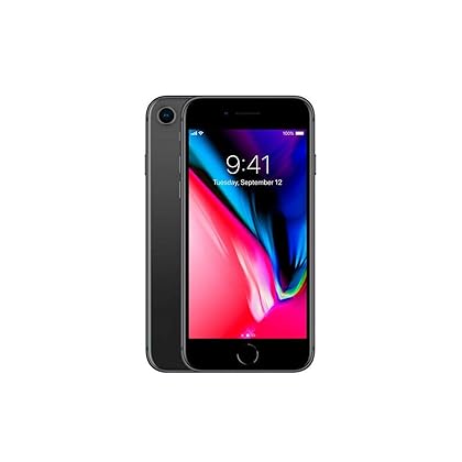 Apple iPhone 8, US Version, 64GB, Space Gray - Unlocked (Renewed)