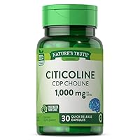 Citicoline 1000mg | 30 Capsules | CDP Choline | Non-GMO & Gluten Free Supplement