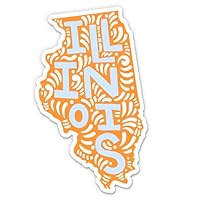 Illinois Shape Cute Letters Native Local - 8