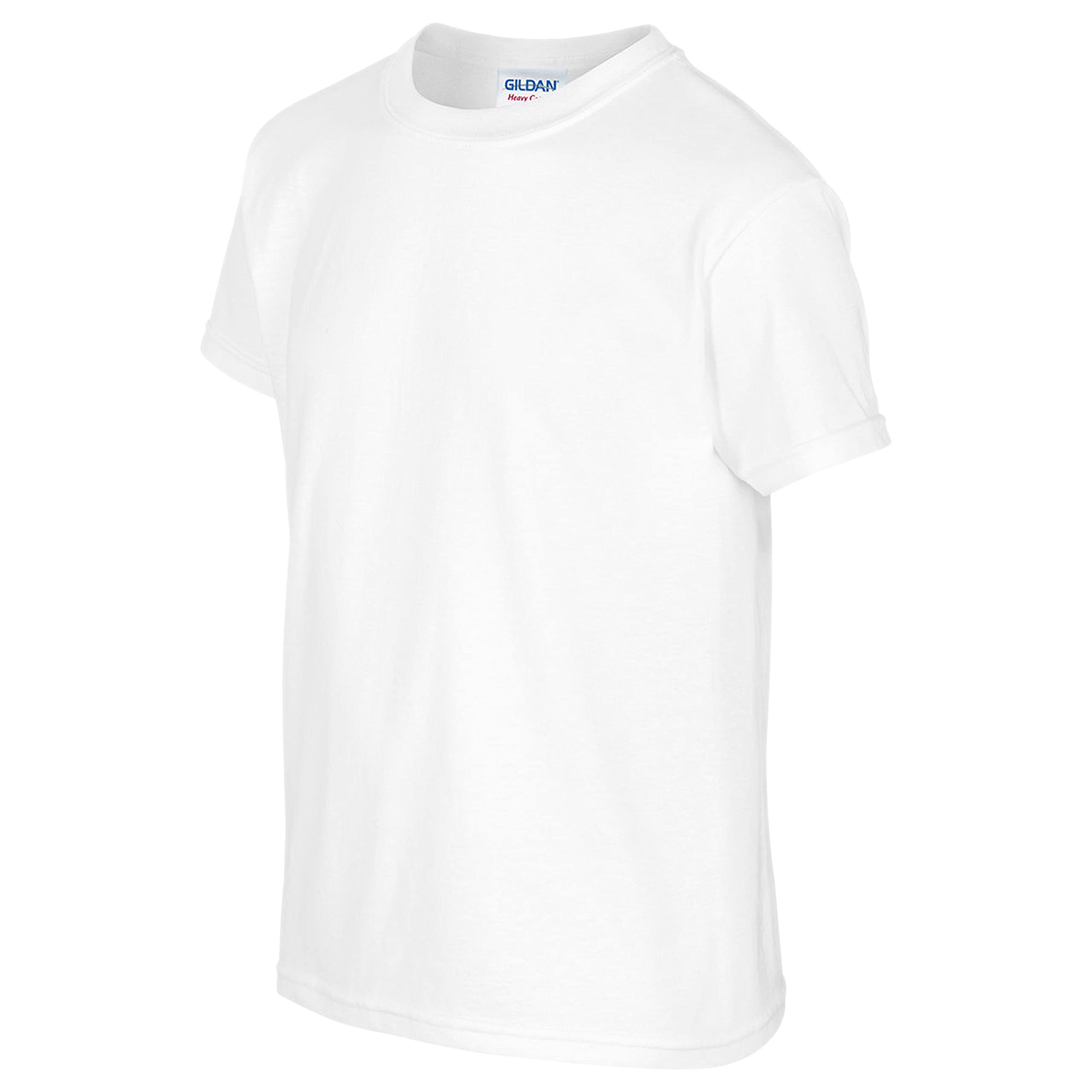 Gildan Boys Heavy Cotton 100% Cotton T-Shirt (Pack of 10)