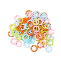 atcdfuw Crochet,100Pcs DIY Crochet Circle Hook Plastic Craft Tool for Handbag Car for Seat