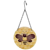 Hanging Wall Décor, 6 x 6-Inches, 12-Inch Drop, Honeybee