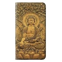RW2452 Buddha Bas Relief Art Graphic Printed Flip Case Cover for Samsung Galaxy Note 5