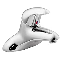 Moen 8414 Commercial M-Dura 4-Inch Centerset Lavatory Faucet with Drain 2.2 gpm, Chrome, 0.5