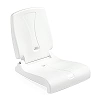 Step2 Foldable Adult Flip Seat, Portable Outdoor Chair for Poolside, Tailgating, Camping, Picnic Chair, Provides Back Support When Sitting on Ground, White