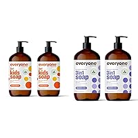 3-in-1 Kids Soap, Body Wash, Bubble Bath, Shampoo, 32 Ounce (Pack of 2) & 3-in-1 Soap, Body Wash, Bubble Bath, Shampoo, 32 Ounce (Pack of 2), Lavender and Aloe