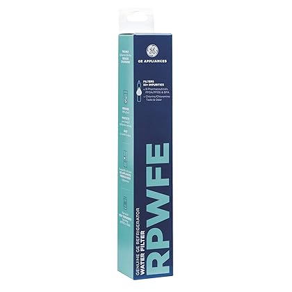 GE RPWFE Refrigerator Water Filter | Certified to Reduce Lead, Sulfur, and 50+ Other Impurities | Replace Every 6 Months for Best Results | Pack of 1
