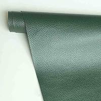 Leather Repair Patch for Couches Large Self-Adhesive Refinisher Cuttable Reupholster Tape Patches Kit for Couch Car Seats Furniture Sofa Vinyl Chairs Shoes Fabric Fix (Dark Green,5x5 inch)