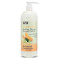 PRONAIL - Healing Therapy Massage Lotion, Cucumber Melon, 32 Oz - Professional Pedicure, Body and Hot Oil Manicure, Infused with Natural Oils, Vitamins, Panthenol and Amino Acids