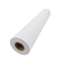 FixtureDisplays® 2' X 98' Inject Paper Roll Self Adhesive Photo Paper Peel And Stick Matte Printable Adhesive Paper Roll 24 Inch x 1180 Inch Inkjet 15321-2X98'-NPF