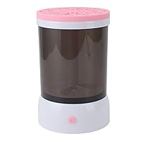 Electric Makeup Brush Cleaner, USB Powered Makeup Brush Cleaner Machine with Visual Body Quick Dry Automatic Spinning Cosmetic Brush Cleaner for All Size Brushes (Pink)