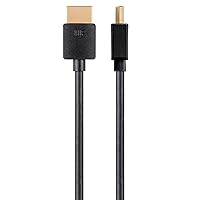 Monoprice Certified Premium HDMI Cable - 4K@60Hz, HDR, 18Gbps, 36AWG, YUV 4:4:4, 5-Pack, 3 Feet, Black - Ultra Slim Series