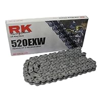 RK Racing Chain 520EXW-118 (520 Series) Steel 118 Link Extreme Performance Off-Road and ATV XW-Ring Chain with Connecting Link