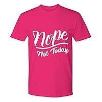 Nope Not Today Funny Saracastic Tops Tees Plus Size Women Men Youth Premium Tee Heliconia T-Shirt