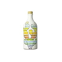 Antico Frantoio Muraglia, Premium Italian Extra Virgin Olive Oil, First Cold Press, Pop Art Collection, PRICKLY PEAR, Collectible Handmade Ceramic Bottle 17 Fl.oz (500 ml) evoo