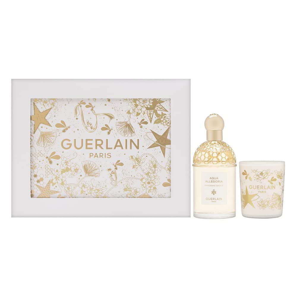 Guerlain Aqua Allegoria Mandarine Basilic for Women 2 Piece Set Includes: 4.2 oz Eau de Toilette Spray + 2.6 oz Scented Candle