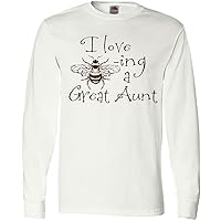 inktastic I Love Bee-ing a Great Aunt Long Sleeve T-Shirt