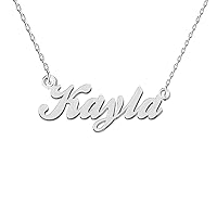 Custon Name Necklace Stainless Steel Pendant Necklace Personalized Pendant Jewelry Gifts for Women