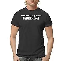 Wine How Classy People Get Shit-Faced - Men's Adult Short Sleeve T-Shirt