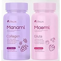 Pack of 2 Maemi Gluta / Manami Collagen 1000mg 30 + 30 Tablet Total 60 Tablets