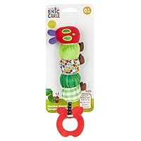 Teether Rattle, World of Eric Carle The Very Hungry Caterpillar Teething Toy for Babies, Multi