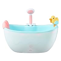 BABY born Baby Doll Musical Light Up Bathtub with Automatic Working Shower Head - Plays Music & Sound Effects, Sturdy, Modern Design, Fits Dolls up to 17
