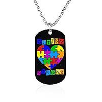 Autism Awareness Heart Personalized Picture Necklace Pendant Memorial Keepsake Jewelry Gift