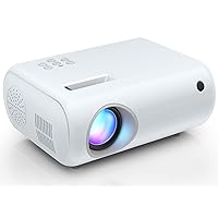 Mini Projector, CLOKOWE 2024 Upgraded Portable Projector with 9000 Lux and Full HD 1080P, Movie Projector Compatible with iOS/Android Phone/Tablet/Laptop/PC/TV Stick/Box/USB Drive/DVD/Game Console