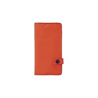LIHITLAB Slim Pen Case, 7.5 x 4.3, Orange (A7585-4)
