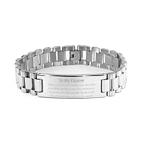 Birthday Gifts for Fiancee Jewelry Ladder Stainless Steel Bracelet Gifts for Christmas idea for Fiancee Thank you seems very small to say when I think about all the sacrifices you have made for m