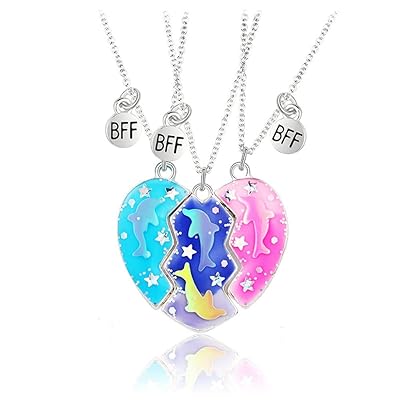 Arzonai hot selling jewelry fashion best friends two petal stitching love diamond  necklace
