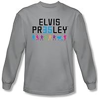 Elvis Presley - Mens 35 Long Sleeve Shirt In Silver