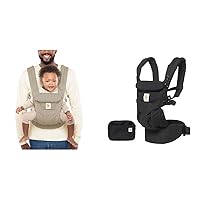 Ergobaby Omni Dream All Carry Positions SoftTouch Cotton Baby Carrier Newborn to Toddler & Omni 360 All-Position Baby Carrier for Newborn to Toddler with Lumbar Support 7-45 Pounds