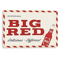 Retro Cola Sign Big Red Sign Rustic Cola Soda Bar Store Sign Kitchen Cottage Cave Tin Metal Sign D168