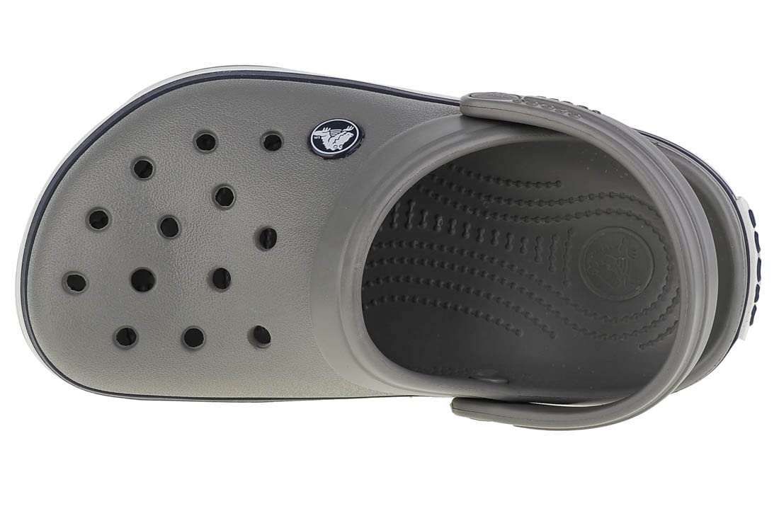 Crocs Unisex-Child Crocband Clogs (Little Kid/Big Kid), Smoke/Navy, 3 Little Kid