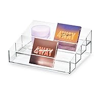 iDesign The Sarah Tanno Collection Plastic Cosmetics and Nail Polish Organizer, 5- Compartment, Clear