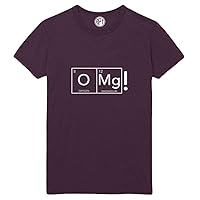 OMG! Periodic Table Printed T-Shirt - Eggplant - LT