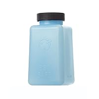 Square Storage Bottle with lid ESD Safe, Static Dissipative, Blue Bottle. Average Surface resistivity of 10^9 to 10^10. Will dissipate a Charge of 5000 Volts in +/-2 secs. 6oz
