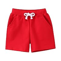 Shorty Shorts Girls Cotton Active Athletic Running Sleeping for Toddler Kids Big Girl's Boy's Lifeguard Shorts