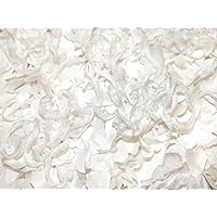 Rosanna Overlaid Flowers on Tulle Couture Bridal Lace Fabric Ivory - per metre