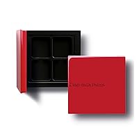 Diego dalla Palma Customizable Eyeshadow Palette - Practical And Functional Magnetic Compact - Includes A Mirror - 4 Slots For Replaceable Eyeshadows - Comes In Iconic Red Color - Refill System - 1 Pc