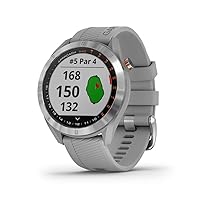 Garmin Approach S40, Stylish GPS Golf Smartwatch, Lightweight With Touchscreen Display, Gray/Stainless Steel Garmin Approach S40, Stylish GPS Golf Smartwatch, Lightweight With Touchscreen Display, Gray/Stainless Steel