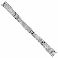Ewatchparts 13MM STAINLESS STEEL ALL DIAMOND OYSTER WATCH BAND COMPATIBLE WITH ROLEX 26MM DATEJUST 2.85C