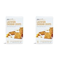 Munchkin® Milkmakers® Lactation Cheddar Crisps for Breastfeeding Moms with Oats and Flax, 6 Count (Pack of 2)