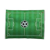 Melody Jane Dollhouse Green Football Pitch Rug Mat Miniature Child's Room Accessory 1:12