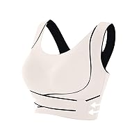 Women's Side Buckle Push up Sports Bra High Impact Front Adjustable Support Lightly Wireless Workout Running Yoga Bra