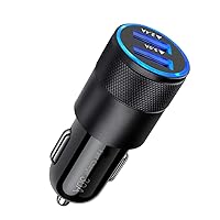 Fast Car Charger Adapter, Dual Port 30W 5.4A Rapid USB Car Charger Compatible Samsung Galaxy S23 S22 S21 S20 S10 S9 S8 Note 20 10 9 8 Plus, Tablet, iPhone, iPad, More Phone